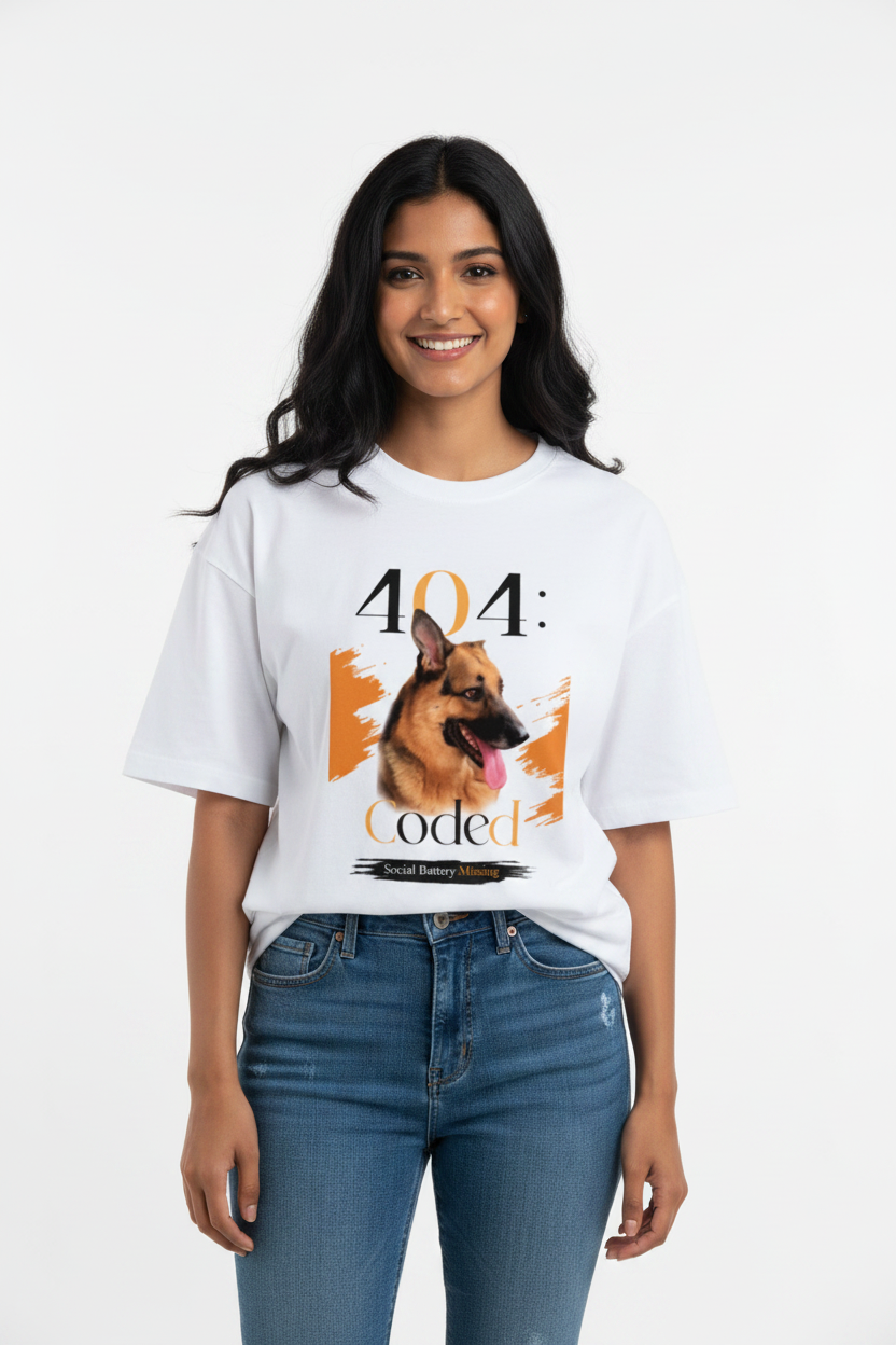 404 Coded - Unisex OS Tee - Light Colors