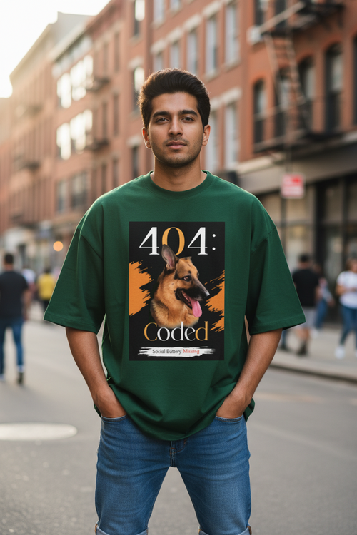 404 Coded  - Unisex OS Tee = Dark Colors