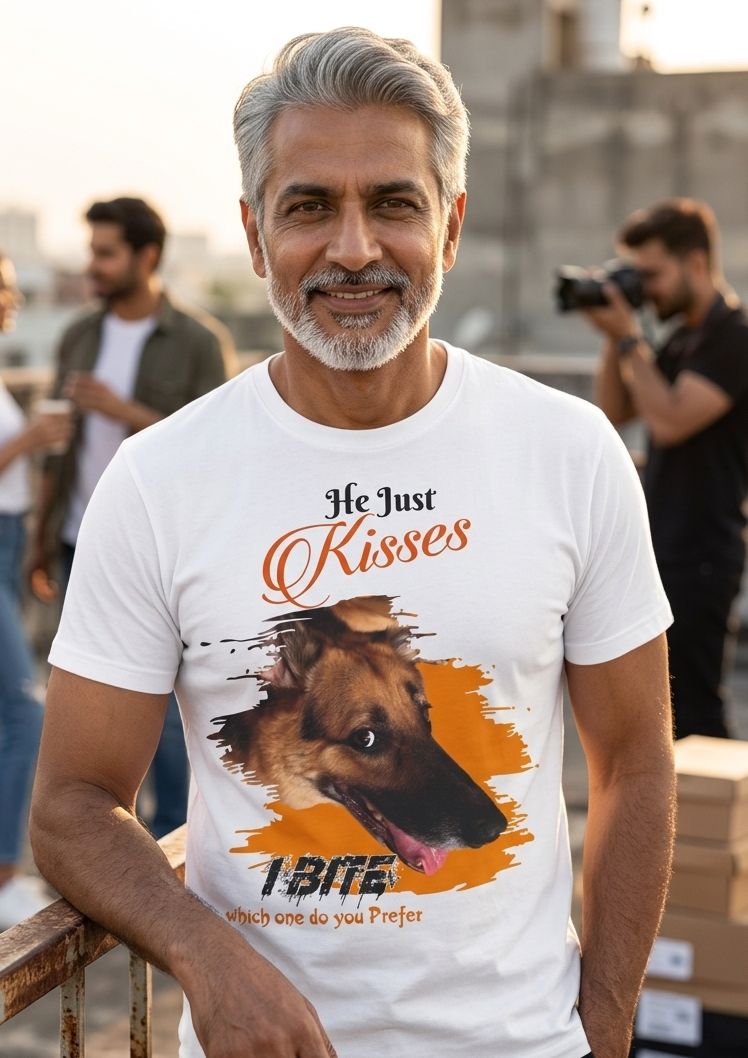 He just Kisses - I bite - Unisex T-Shirt