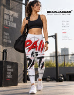 PAIN IS DATA = Workout Leggings