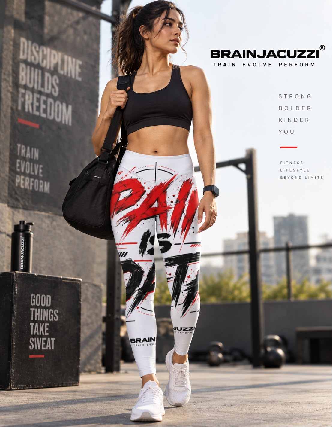 PAIN IS DATA = Workout Leggings