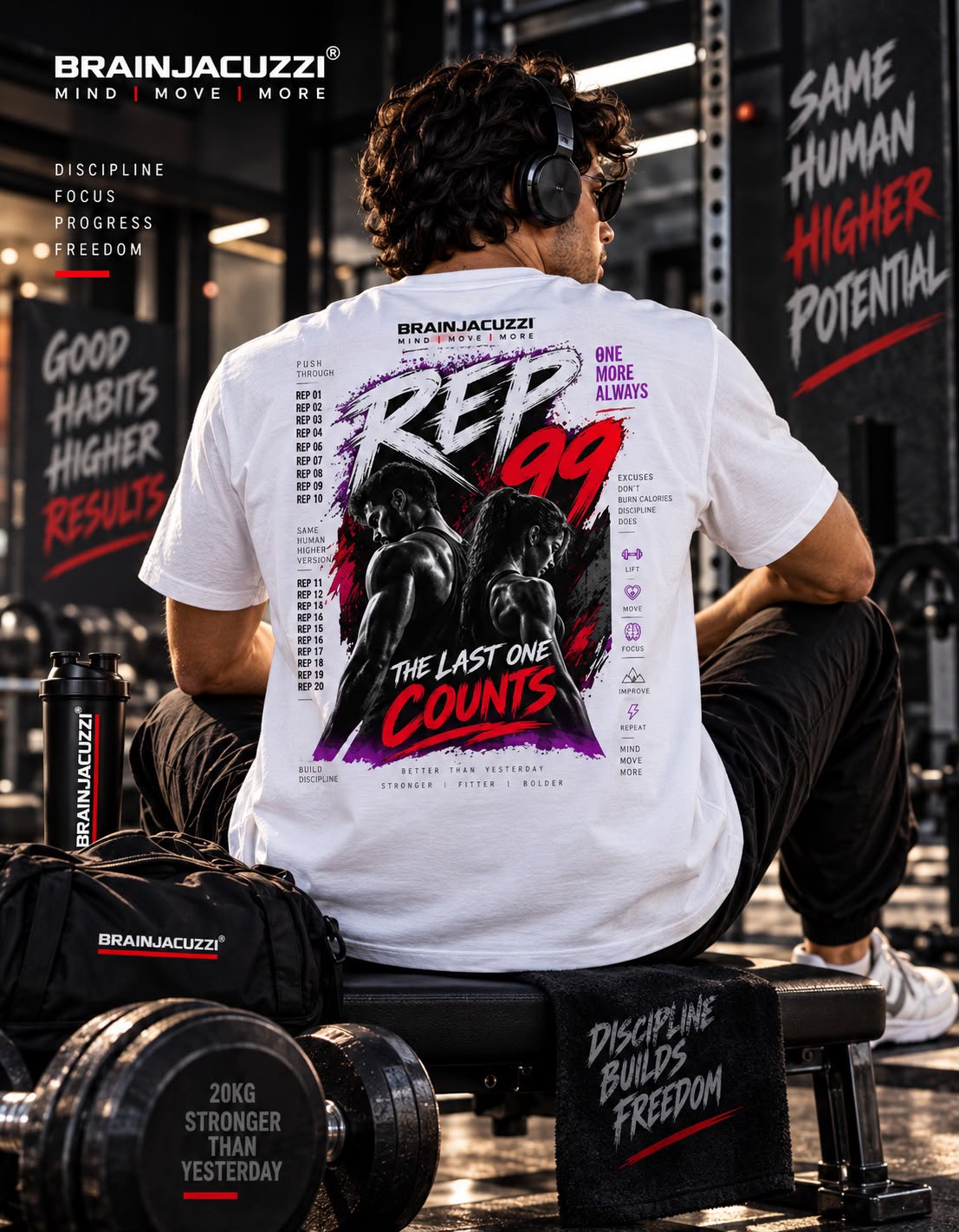 REP 99 - Unisex DryFit Workout  Tee