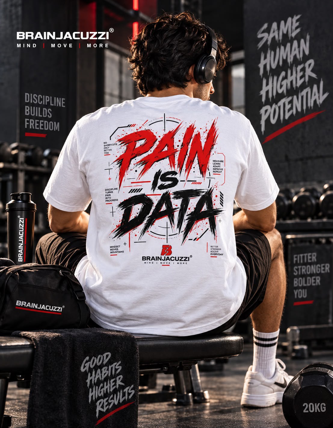 PAIN IS DATA - Unisex DryFit Workout Tee